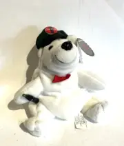 COCA COLA Co White Polar Bear Plush Toy Vintage 1997 Black/Green Hat & Mini Coke