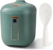 Mini Rice Cooker 2 Cups Uncooked, 1.2L Rice Cooker Small, Portable Non-Stick
