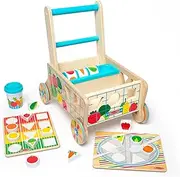 Melissa and Doug - Wooden Grow with Me Grocery Cart