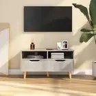 NNEVL TV Cabinet Concrete Grey 90x40x48.5 cm Chipboard