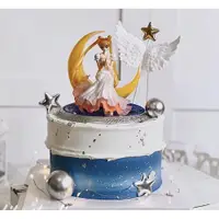 在飛比找ETMall東森購物網優惠-月亮美少女戰士蛋糕裝飾立體坐姿美少女生日蛋糕擺件女生插件烘焙