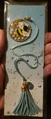 Oliver Smith & Co. Charm Tassel Bookmark BEE AT HIVE