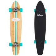 RETROSPEC Emporium Zed Bamboo Longboard Skateboard Cruiser, 44", Aqua Pipeline