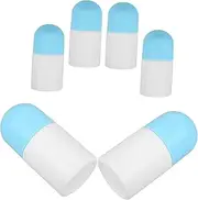 iplusmile 6pcs Smear Medicine Bottle Spray Bottle Foaming Flask Misting Leakproof Liniments Bottle Empty Liquid Medicine Bottles Carrier Scalp Bottle Applicator Foams Lids Bulk Kit Sponge