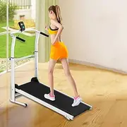 Household Small Foldable Mechanical Treadmill Walking Machine Ultra-Quiet Fitness Exercise Equipment Adjustable Height Slope Adjustment