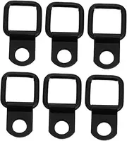 Gatuida 3 Sets 6pcs Screw Pull Ring Hook Trunk Hook Back Hanger Headrest Hooks Hook for Organizer Hooks Balck Hook Harmonica Pouch Black Hooks for Hanging Bottle Hooks Car Iron Suitcase