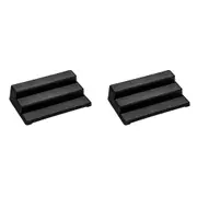 2x Madesmart 3-Tier Shelf Organiser Kitchen Spice Rack Rectangle 37x24cm Black