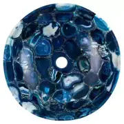 Dark Blue Agate Wash Basin, Agate Sink, Stone Sink, Agate Bathroom DEcor
