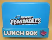 Mr Beast Feastables Worlds Coolest Lunch Box Blue/Pink Hard Plastic NIB School