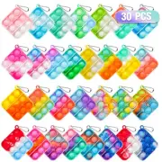 Pop Fidget Toys Bulk Its Party Favors for Kids 4-8 8-12 30 Pack Mini Pop Keyc...