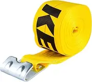 Keeper 04927 40' x 4" Winch Strap with Flat Hooks