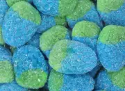 Vidal Sour Blue Wild Raspberry, Pineapple Orange Gummy Candy 2.2 Lb Each Bag