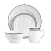 Vera Wang Wedgwood Grosgrain 4 Piece Place Setting - Robins Kitchen