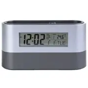 Temperature Pen Holder Clock Display Digital Calendar Thermometer Countdown