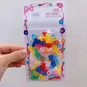ABC Barrettes Mylulu 45pcs/card Hair Accessories Hair Barrettes for Little Girls/kids Cheap Kids Cute Colorful Plastic Letter Hair Barrettes
