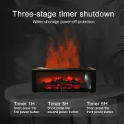 3D Flame Aromatherapy Humidifier with Remote Control for Home and Office