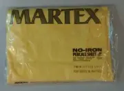 Vintage Martex No-Iron Percale Solid Yellow Twin Fitted 50/50 Sheet MADE IN USA