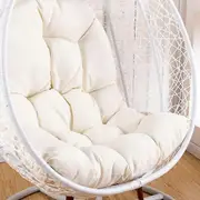 New Waterproof And Thick Swing Seat Cushion - Backrest Cushion For Garden Swing Seat Only - Dirt-proof Cushion, Durable And Comfortable (white, 80x120