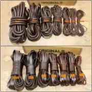 5M Flat/Round Real Genuine Leather Rope Cord Strap Cowhide Bracelet Necklace