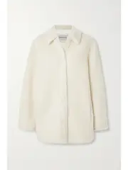 [STAND STUDIO] STAND STUDIO - Veron Oversized Wool-fleece Jacket - White - FR 42 FR 42 White