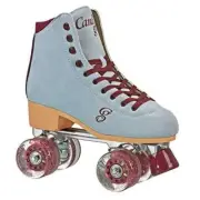 Candi GRL Carlin Quad Freestyle Artistic Roller Skates 9 Blue/Burgandy