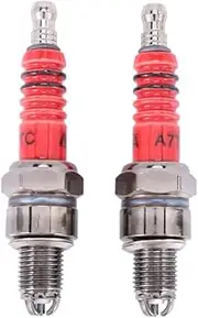 Pack of 2 Racing 3 Electrode Spark Plug A7tc for 50cc 110cc 125cc 150cc Atv Scooter Dirt Bike Go Kart