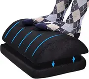 Foot Rest Under Desk, Adjustable Foam Footrest, Office Foot Rest Cushion, Ergonomic Foot Stool for Office & Home Gaming & Computer Chair Cushion for Back & Leg Pain Relief Black Mesh