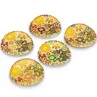Waza no Kura Chopstick Rests Stylish Set of 5 Kutani Ware Flower Pattern Ceramic