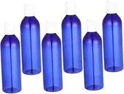 minkissy Portable Travel Bottles 6pcs 250ml Press Type Lid Containers for Shampoo Lotion Leakproof Easy to Use