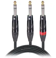 ProX XC-SYS05 5 Ft. 1/4" TRS-M to Dual 1/4" TRS-M High Performance Audio Cable