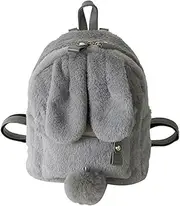 [OATIPHO] Back Bag Casual Mini Plush Black