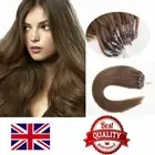 Micro Ring Beads Loop Tip Hair Extensions 100% Real Remy Human Hair Thick 1g 10A
