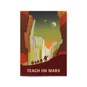 Teach on Mars Space NASA Science Wall Art
