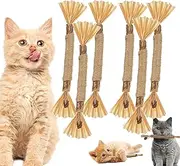 Nuna Pets Cat Chew Sticks,Nunapets Cat Chew Toys,Nunapets Natural Silvervine Stick Cat Chew Toy,Cat Dental Toy,Cat Silvervine Sticks,Silvervine Sticks for Cats Teeth Cleaning (6pcs)