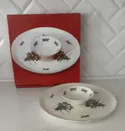 NIKKO "Christmastime"~Chip & Dip Set~New in Box