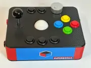 Retro Arcade Box Video Game Console Red Blue Black White 4 GB 500 GB SuperBox 64