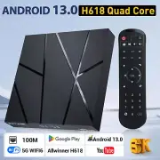 4+64GB Upgraded 6K TV BOX Video Android 13 WIFI6 5G WIFI 3D Media Streaming BT