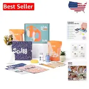 Complete Pottery Starter Kit for 2 - Air Dry Clay & Tools for Date Night