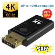 4k Display Port DP to HDMI Flat Adapter Converter for 1080p HDTV PC 2024