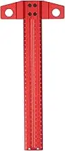 NDNCZDHC T Square Ruler Aluminum Alloy 6061 Precision Square 1mm Accuracy Drafting Ruler for Glass and Wood 300 400mm Optional (300mm)