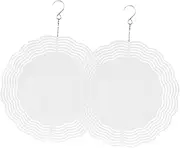 YARNOW 2Pcs Blank Wind Spinners for DIY Sublimation Durable Outdoor Garden Decoration for Personalization for Home and Use
