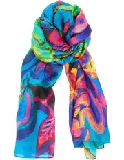 [Fella Hamilton] Erica Silk Scarf in Multi