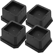 Veemoon Bed Foot Pad Set 4pcs Mattress Lifter Risers Furniture Risers Non-Slip for Sofa Couch Bed