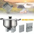 Cookout Picnic BBQ Wax Stoves Camping Alcohol Stove Burner Folding Stove