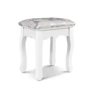 Artiss Dressing Table Stool Velvet White