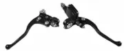 Black Handlebar Controls Master Cylinder Clutch Lever Kit Harley Ironhead Bobber