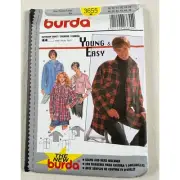 3655 Burda Sew Pattern RARE OOP Casual Outdoor Shirt Jacket Shacket Sizes 10-20