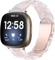 [TenCloud] Resin Bands Compatible with Fitbit Versa 4 Sense 2 Watch Band for Fitbit Versa 4