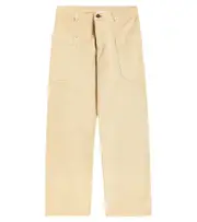 [Bonpoint] Bonpoint Looping cotton wide-leg pants Y 14 beige