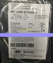 Brand New Baumer My Com G75N80/L Electric Proximity Sensor Switch